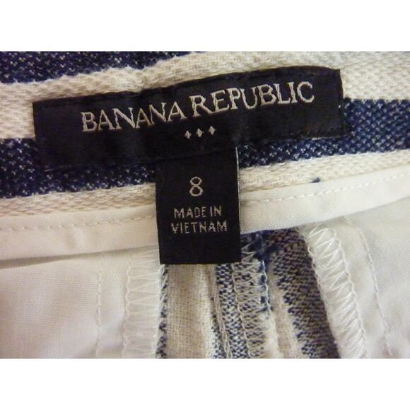 Banana Republic Striped Shorts Size 8 - Picture 4 of 5